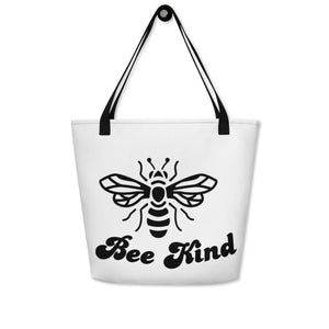 Bee Kind Large Tote Bag w/ Pocket