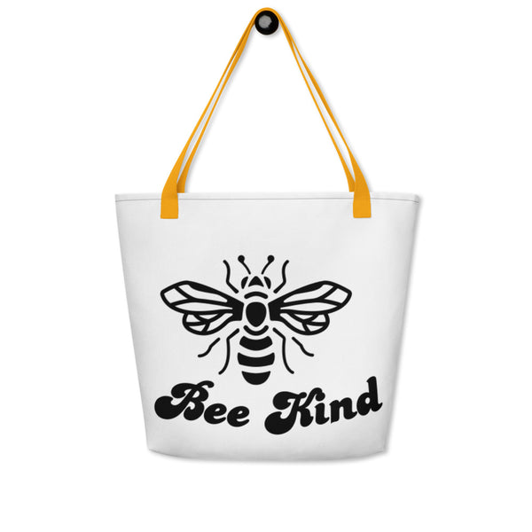 Bee Kind Large Tote Bag w/ Pocket