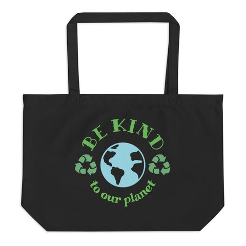 Be Kind Earth Large Organic Tote Bag