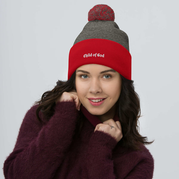 Child of God Pom-Pom Beanie