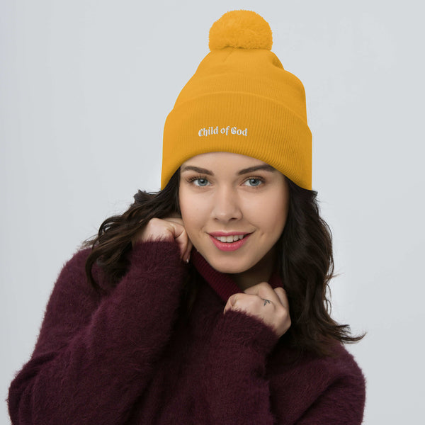 Child of God Pom-Pom Beanie