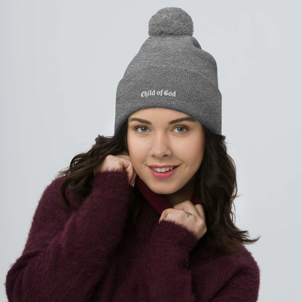 Child of God Pom-Pom Beanie