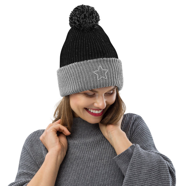 Star Pom-Pom Beanie