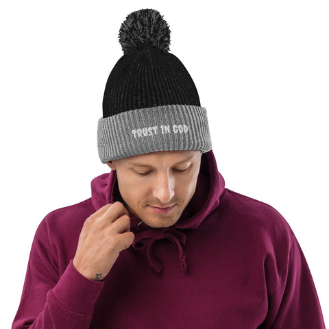 Trust in God Pom-Pom Beanie