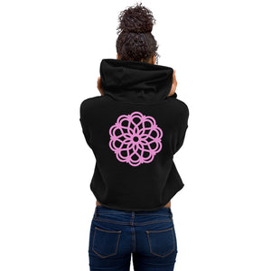 Lotus Mandala Crop Hoodie