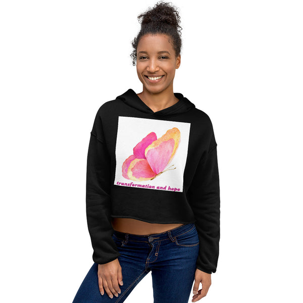 Transformation & Hope Crop Hoodie