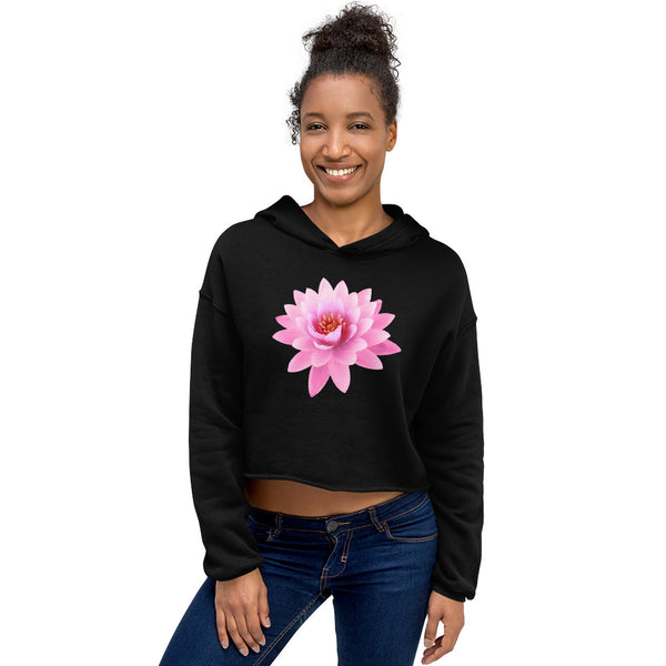 Lotus Mandala Crop Hoodie