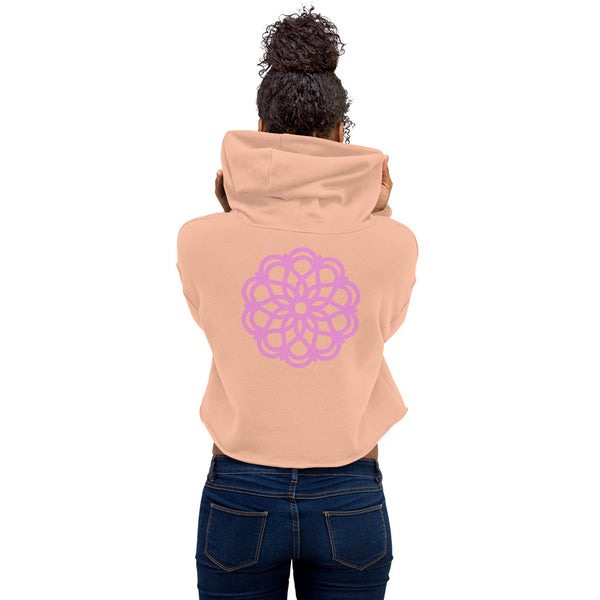 Lotus Mandala Crop Hoodie