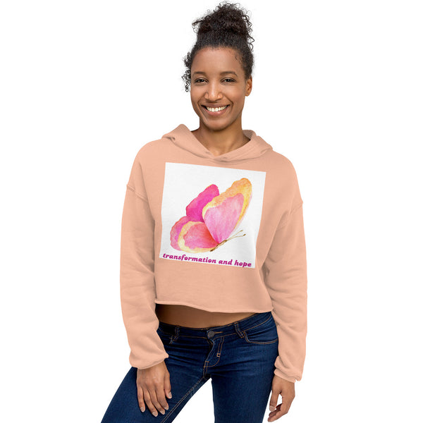 Transformation & Hope Crop Hoodie