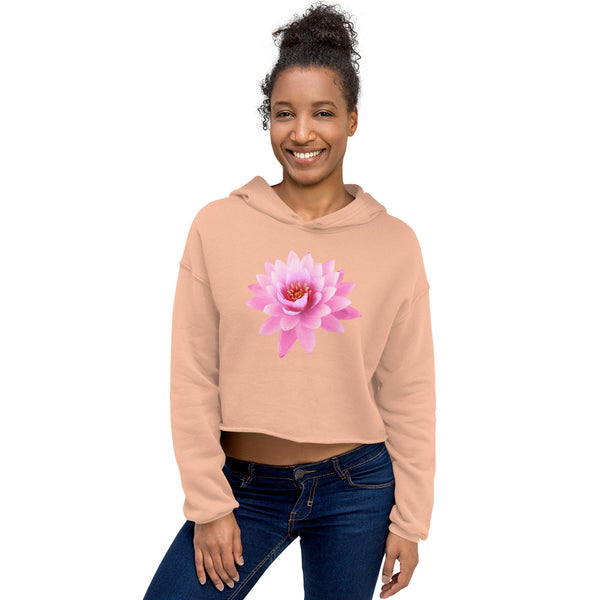 Lotus Mandala Crop Hoodie